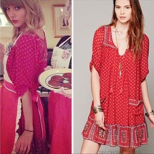 Red Free People Dress